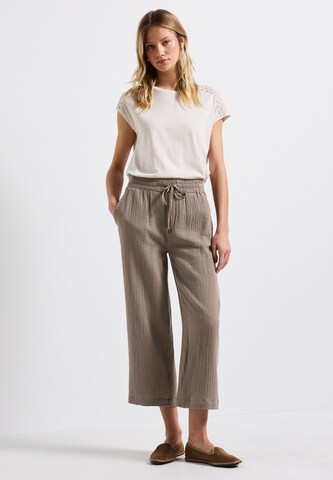 STREET ONE Wide leg Pants in Brown