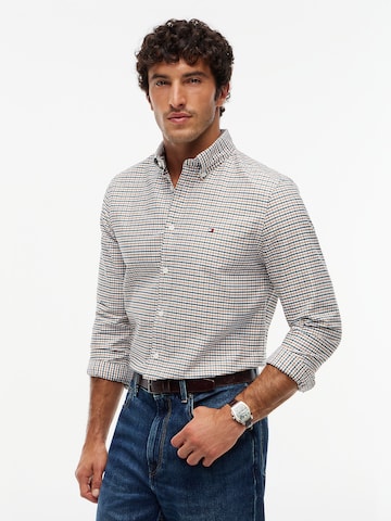 TOMMY HILFIGER - Regular Fit Camisa 'Heritage' em mistura de cores: frente