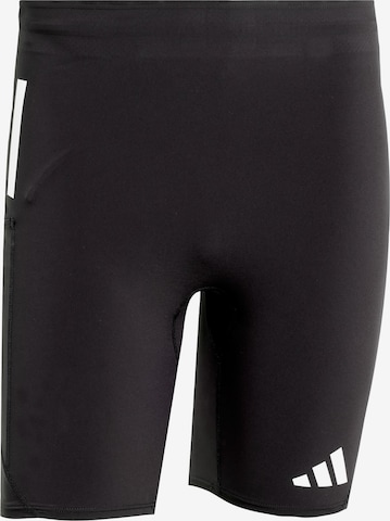 Skinny Pantalon de sport 'Adizero' ADIDAS PERFORMANCE en noir : devant