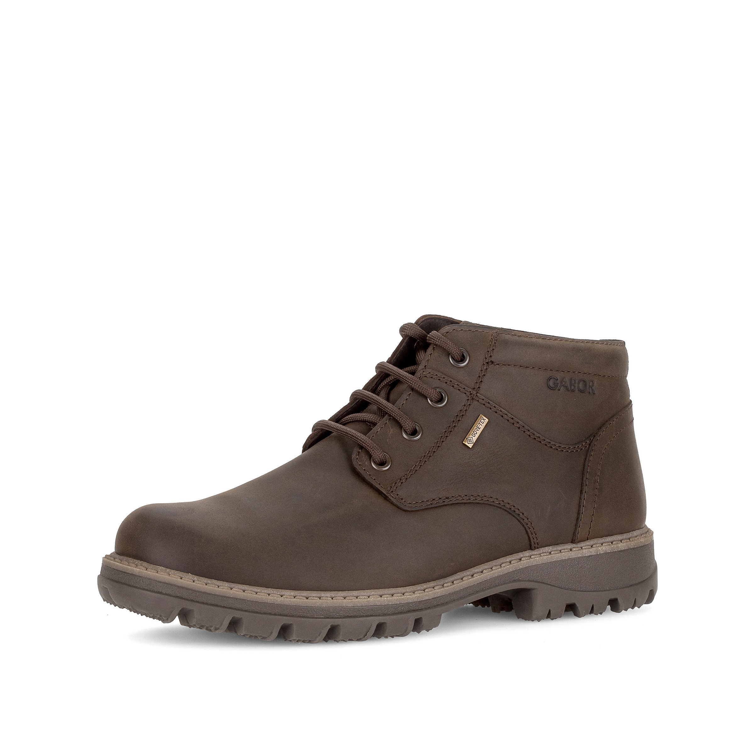 GABOR Lace-Up Boots in Brown: front