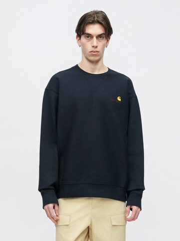 Carhartt WIP Bluzka sportowa 'American Script' w kolorze niebieski: przód