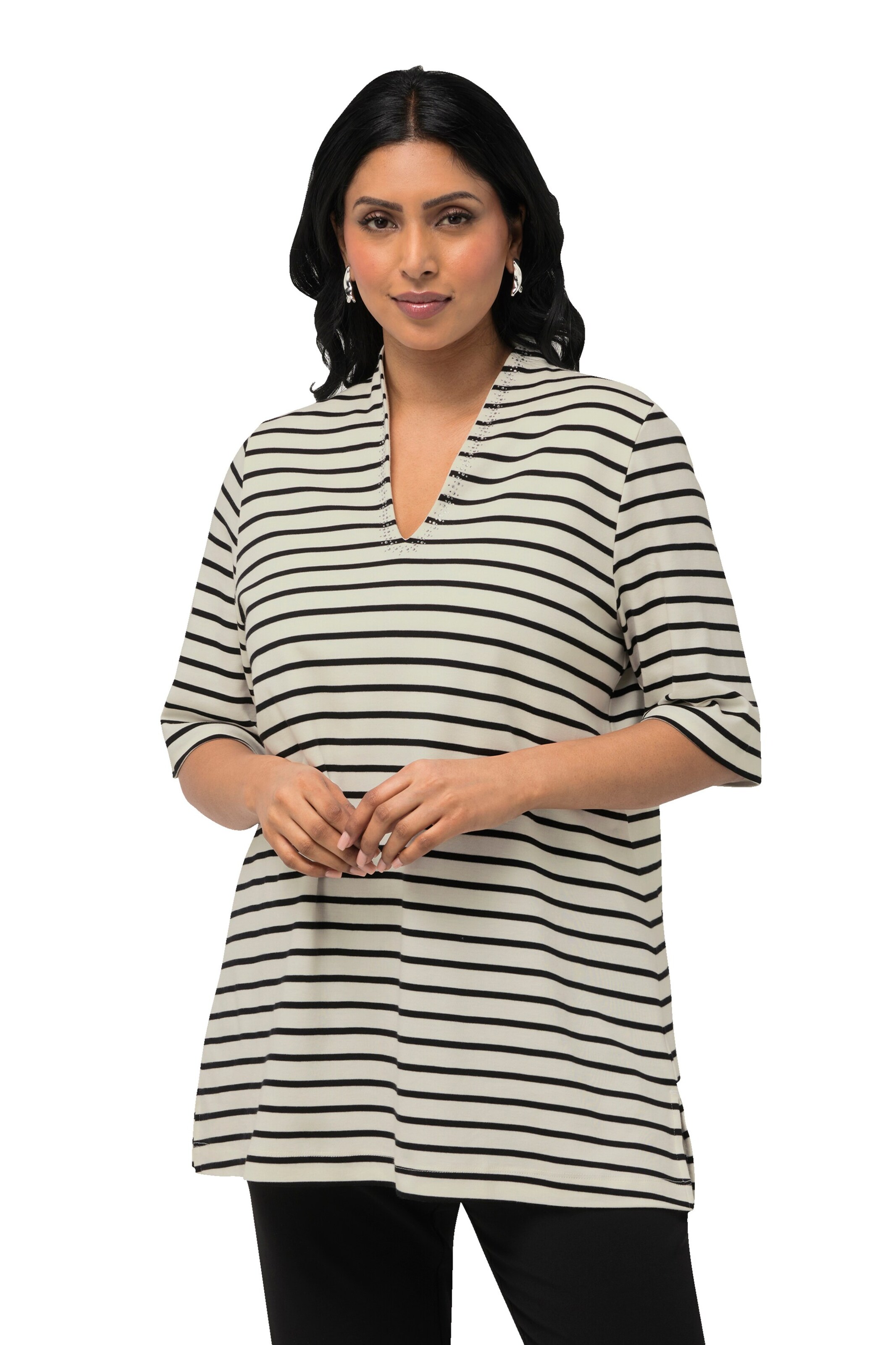 Ulla Popken Shirt in Beige: front