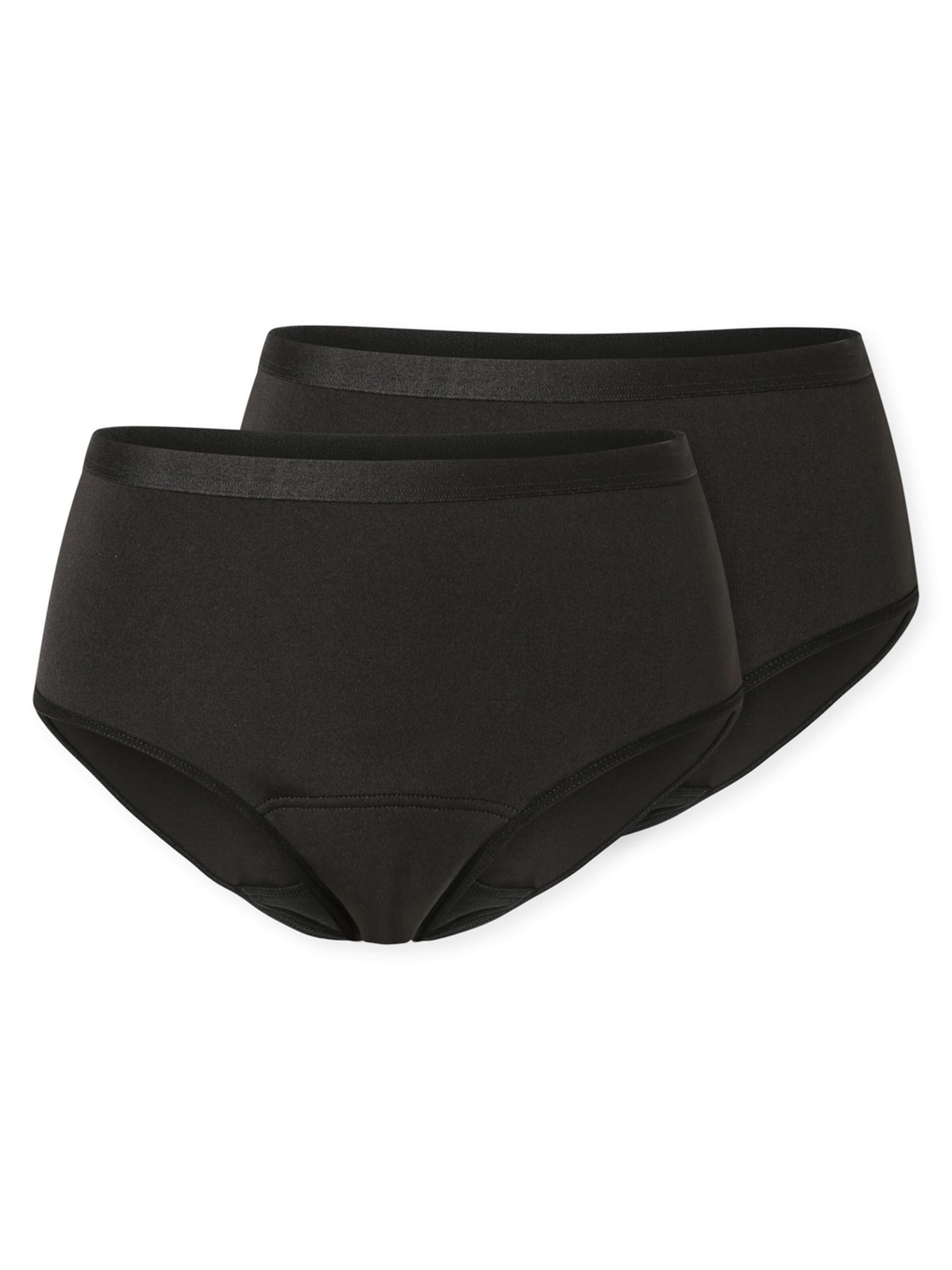 Slip ' Periodenslip Secret Care ' SCHIESSER en noir : devant