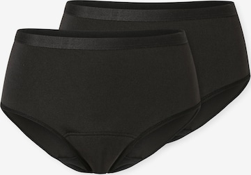 Slip ' Periodenslip Secret Care ' SCHIESSER en noir : devant