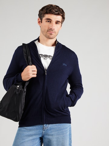 GUESS - Casaco de malha em azul: frente
