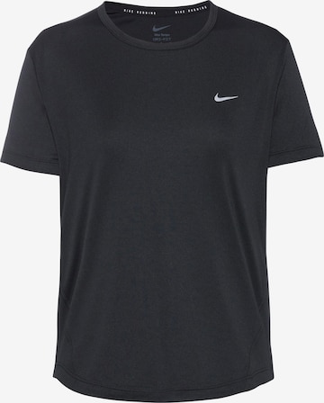 juoda NIKE Sportiniai marškinėliai 'Tempo'