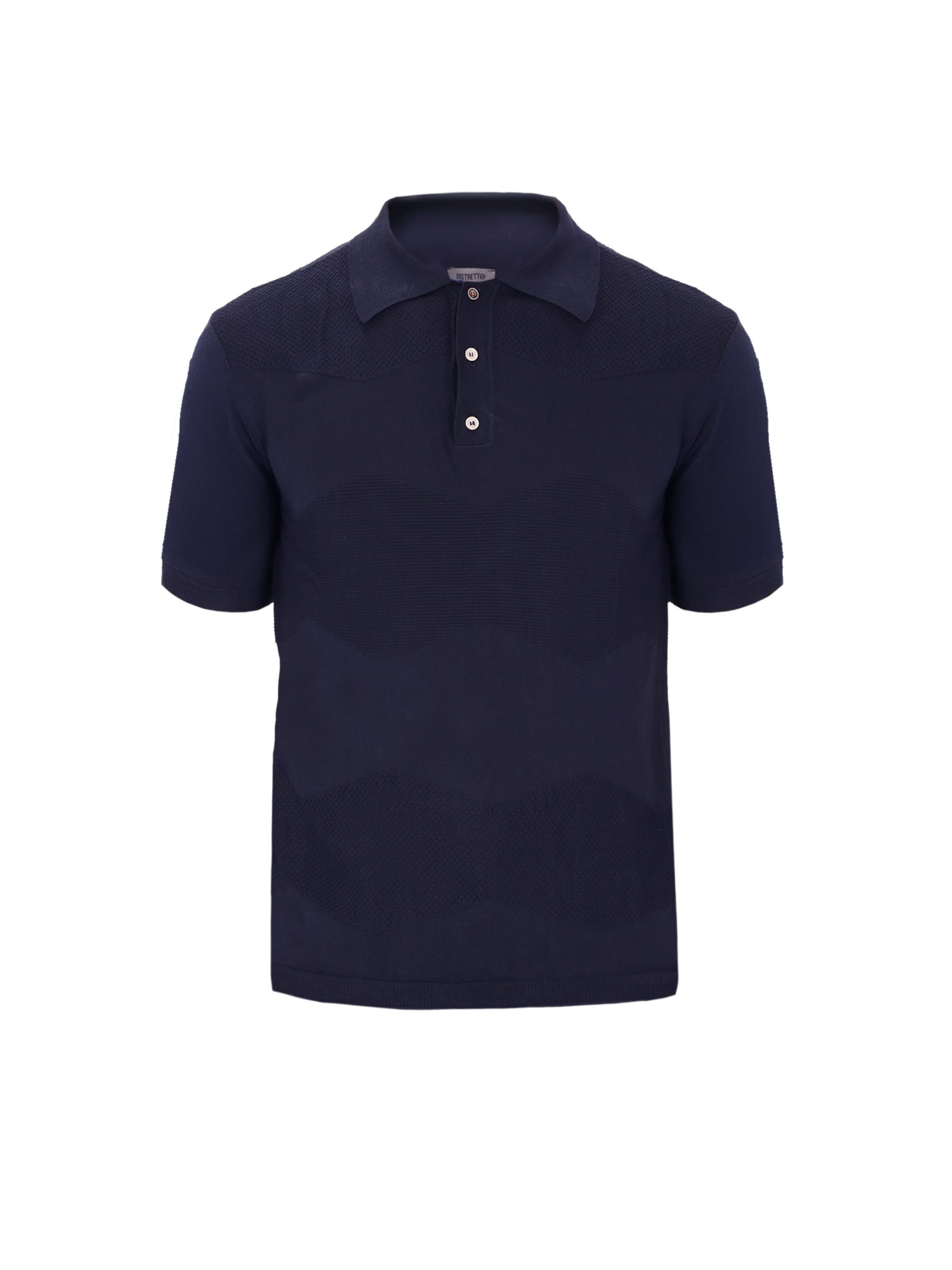 T-Shirt 'Hexagons  Zed' Distretto12 en bleu : devant