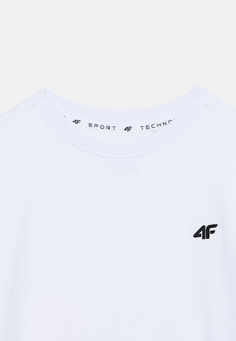 Maglia funzionale di 4F Junior in bianco