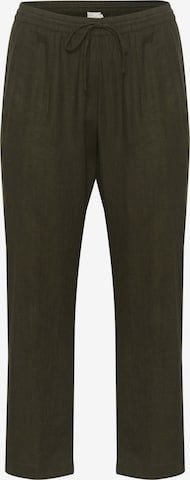 KAFFE CURVE Loose fit Pants 'Mille' in Green: front