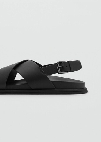 MANGO MAN Sandals 'Romana' in Black