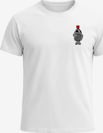 Neverless Shirt 'Soy Sauce' in White: front