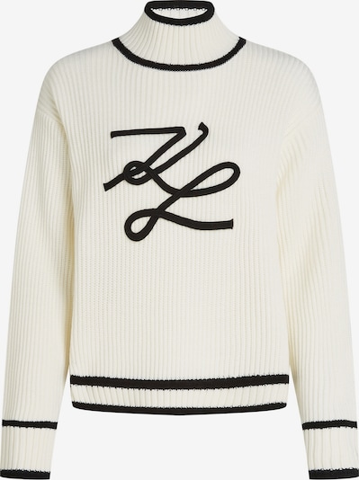 Karl Lagerfeld Pulover u crna / vuneno bijela, Pregled proizvoda