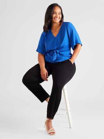 Vero Moda Curve Bluse 'MIRA' i blå