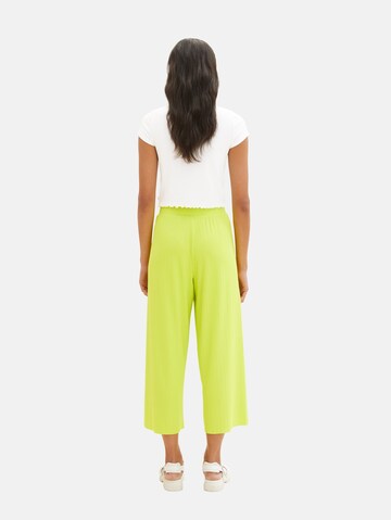 Wide leg Pantaloni de la TOM TAILOR DENIM pe verde