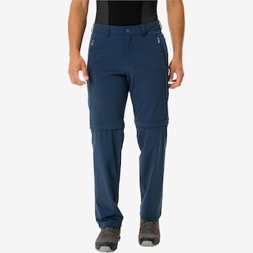 VAUDE Regular Outdoor Pants 'Farley' in Blue: front