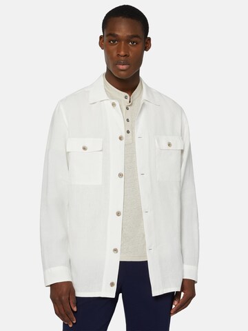 Boggi Milano Between-Season Jacket 'Camp' in White: front