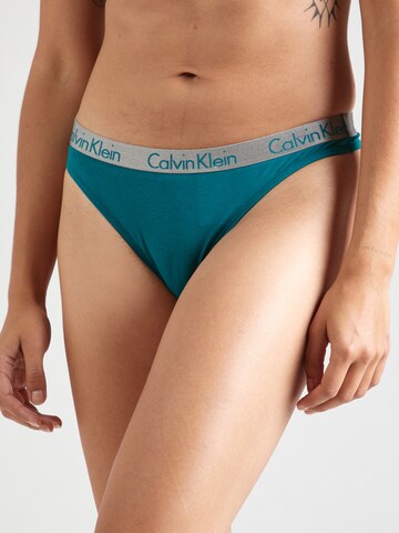 Calvin Klein Underwear String in Blue: front