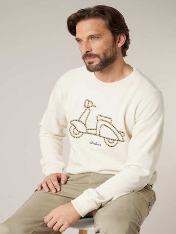 Sweat-shirt 'RAVON' Deeluxe en beige : devant