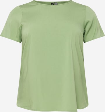 Vero Moda Curve T-Shirt 'BELLA' in Grün: predná strana