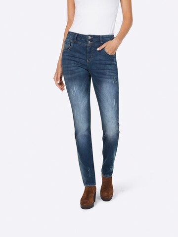 heine Regular Jeans in Blauw: voorkant