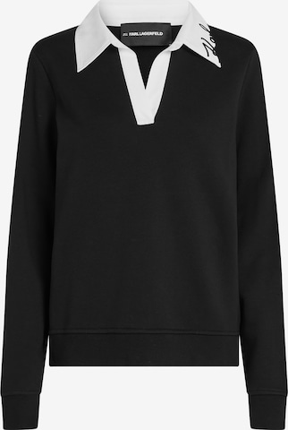 Karl Lagerfeld Collegepaita värissä musta: etupuoli