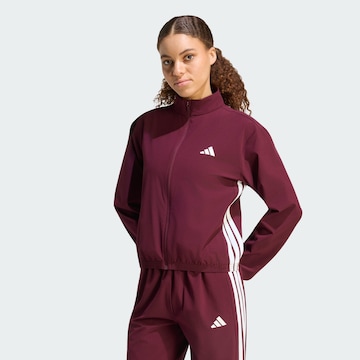 ADIDAS PERFORMANCE - Casaco de treino 'Train Essentials' em vermelho: frente