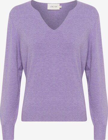 Pull-over 'Dela' Cream en violet : devant