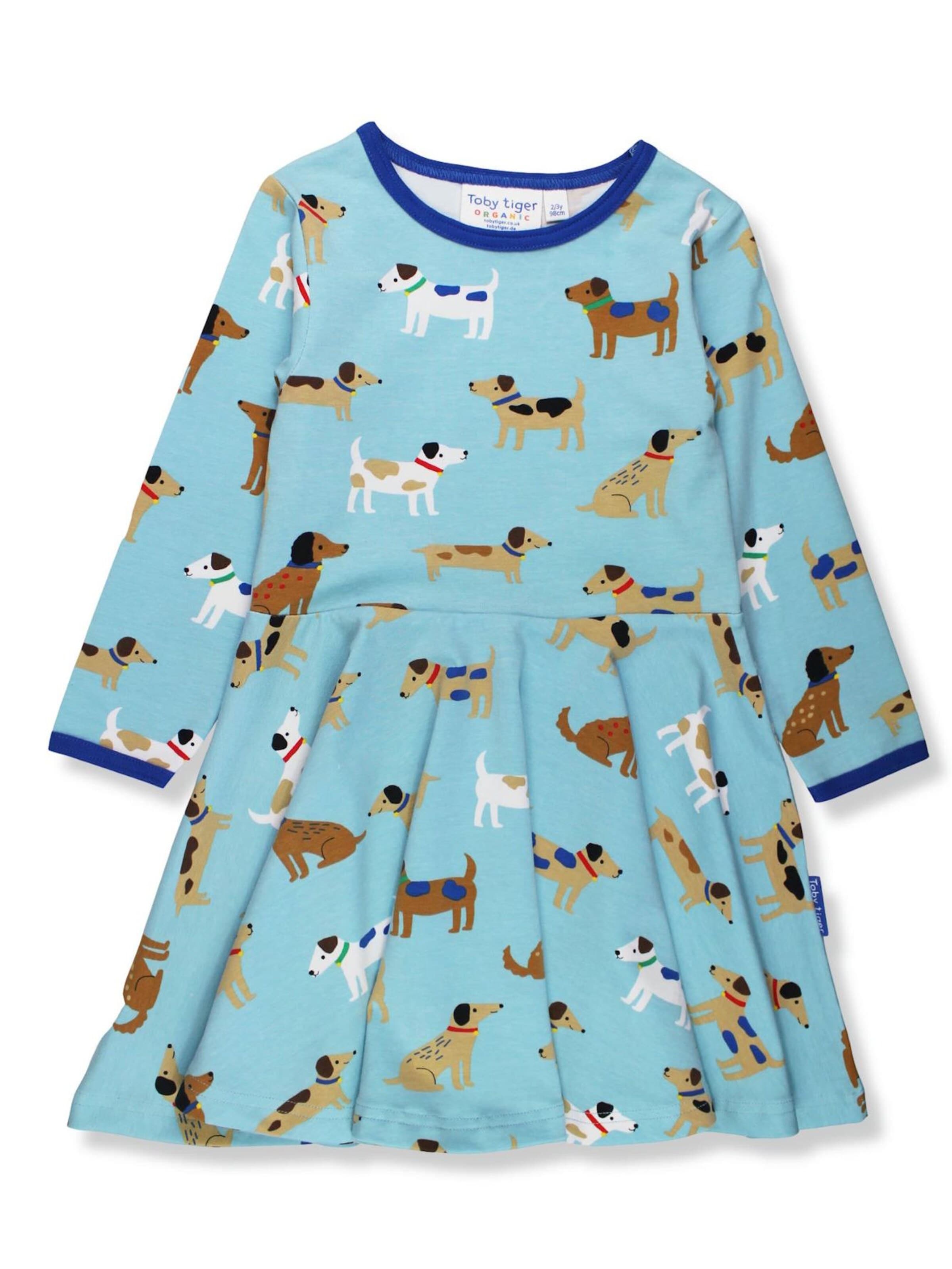 Toby Tiger Dress in Blue: front