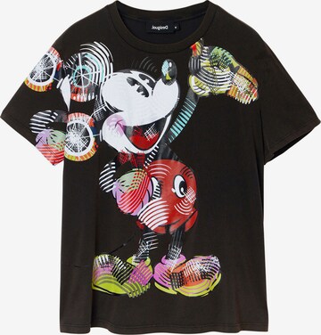 Desigual Tričko 'Arty Mickey Mouse' – černá: přední strana