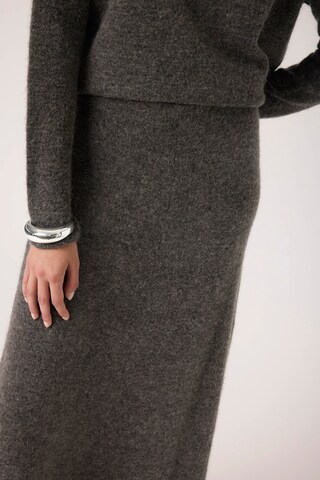 SOAKED IN LUXURY Skirt 'SLMiya' in Grey