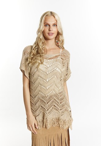 IZIA Sweater in Beige: front