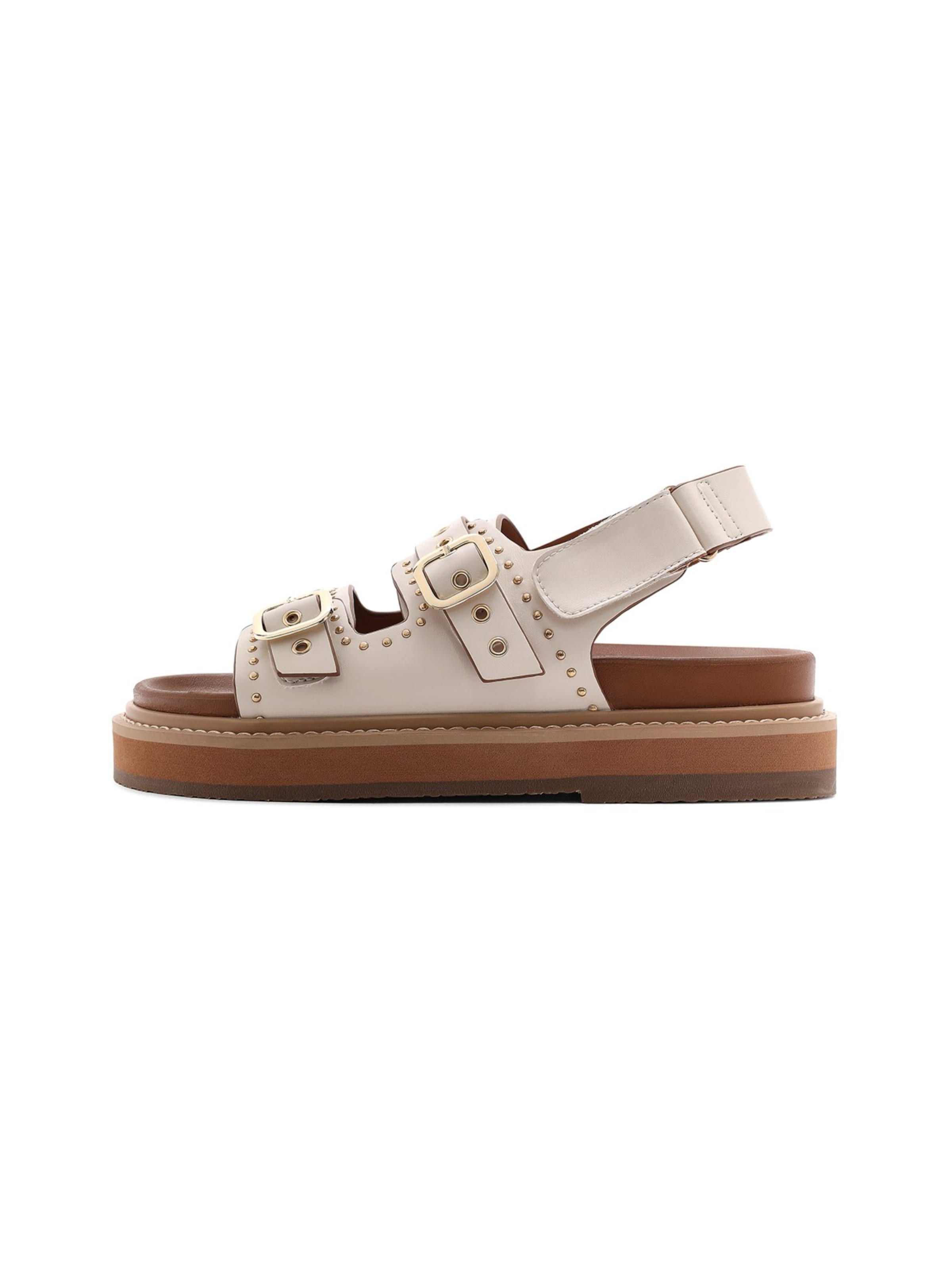 Sandales Derimod en beige : devant