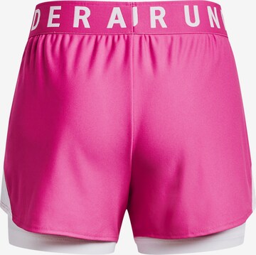 UNDER ARMOUR Regular Sports trousers 'Play Up 2-in-1' in Pink