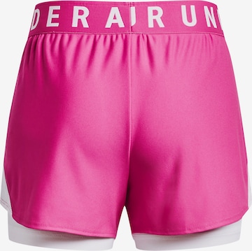 UNDER ARMOUR Обычный Спортивные штаны 'Play Up 2-in-1' в Ярко-розовый