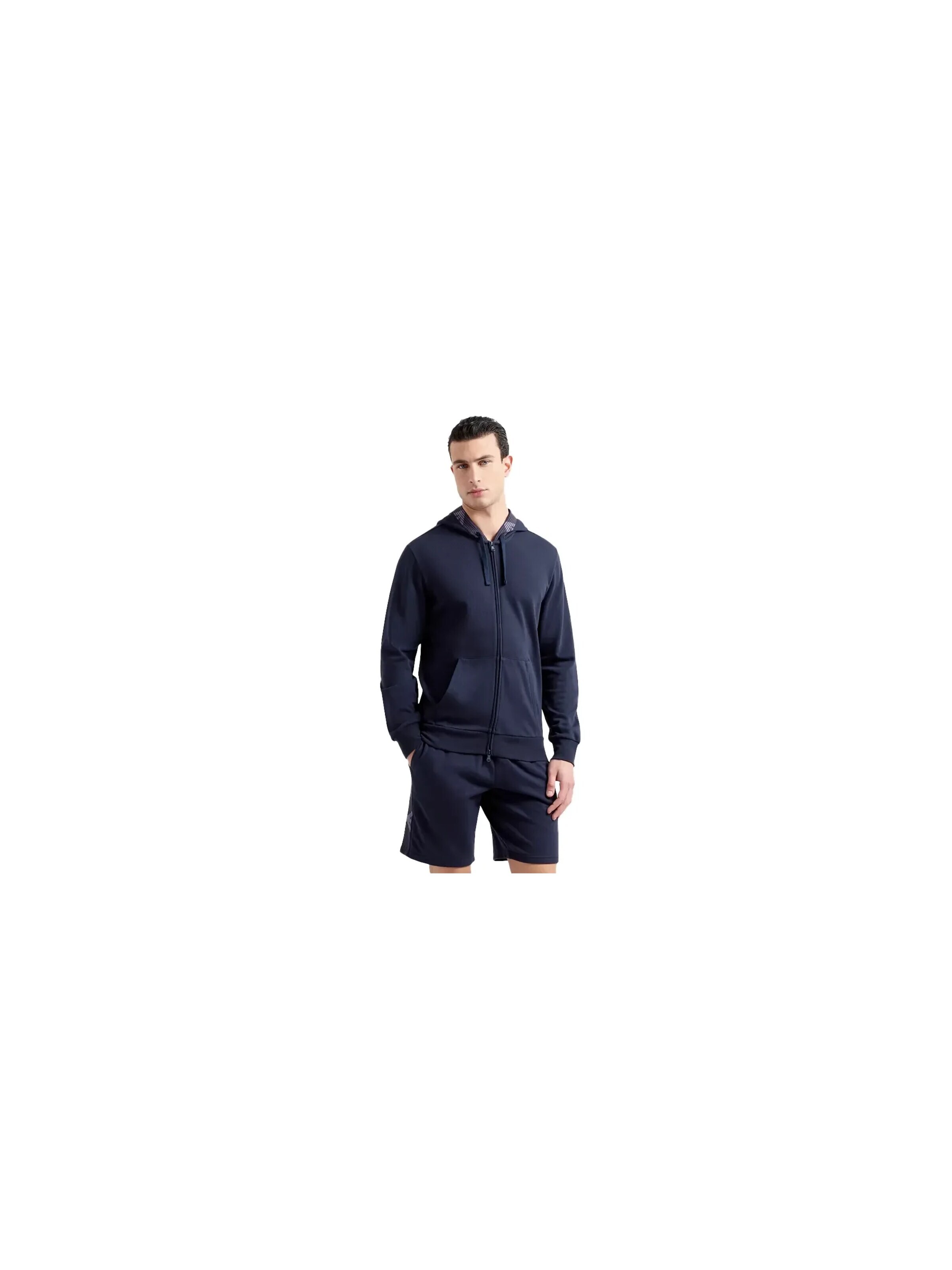 ARMANI Sweatshirt 'Line Eagle' in Blue: front