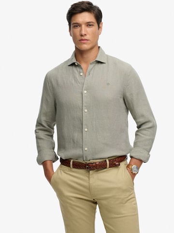 Superdry & Co Regular Fit Paita 'Riviera' värissä vihreä: etupuoli