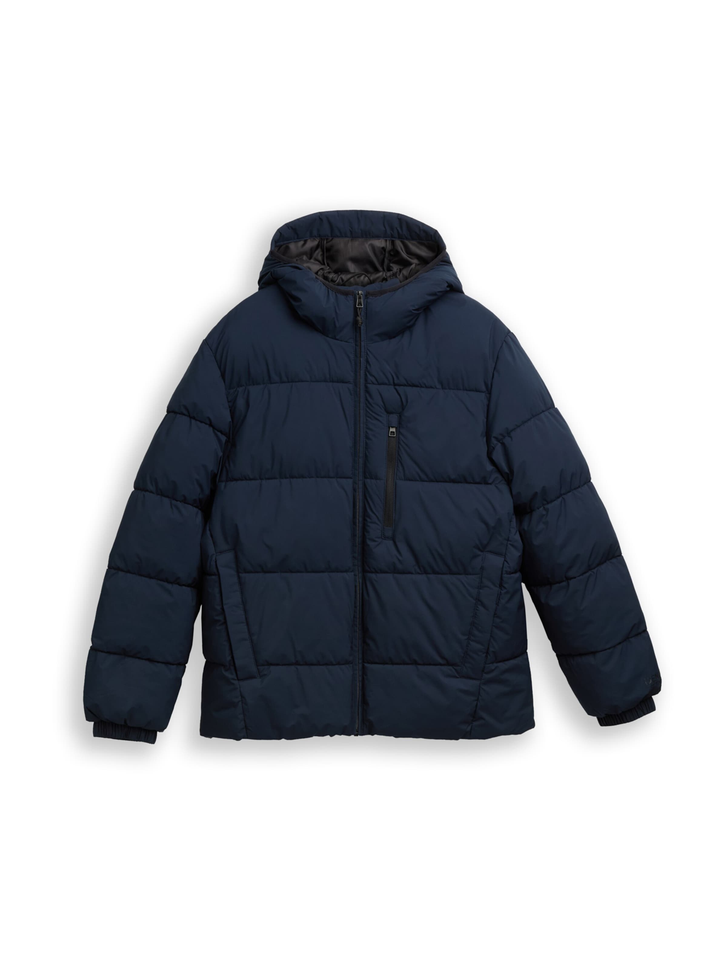 TOM TAILOR DENIM Winter Jacket in Blue: front