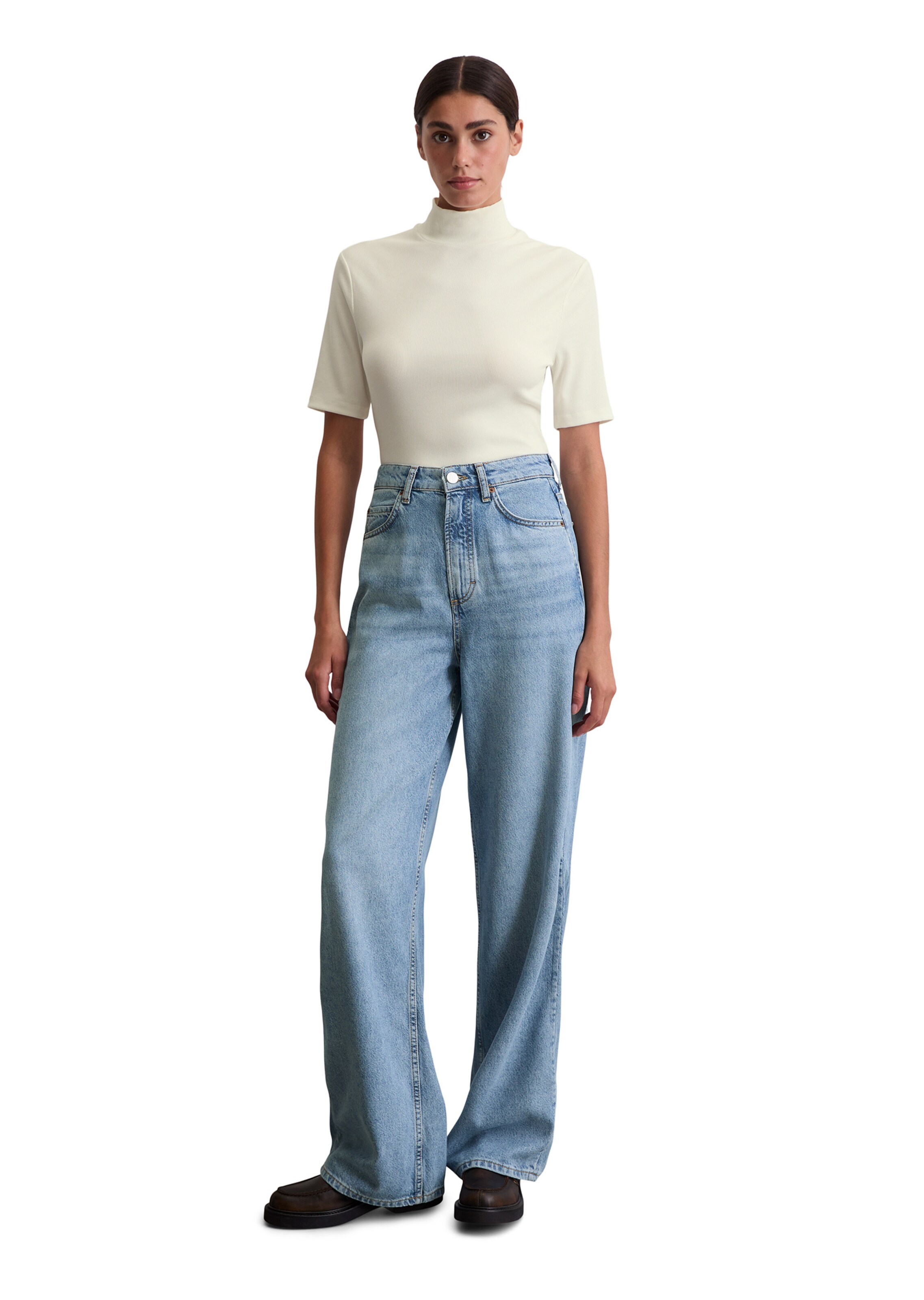 Marc O'Polo Wide leg Jeans 'Tolva' in Blue