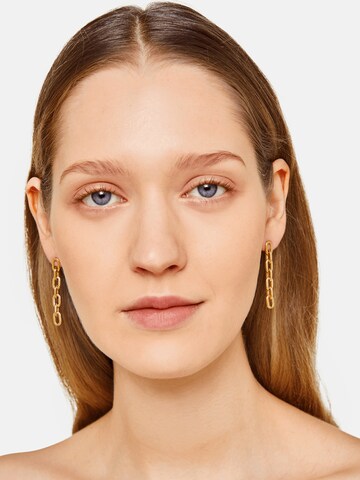 Liebeskind Berlin Earrings 'LJ-0419-E-42' in Gold: front