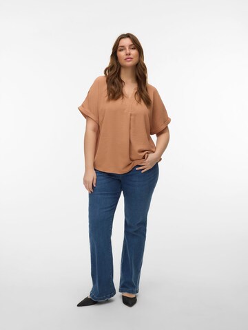 Vero Moda Curve Bluse 'VMCelva' i brun