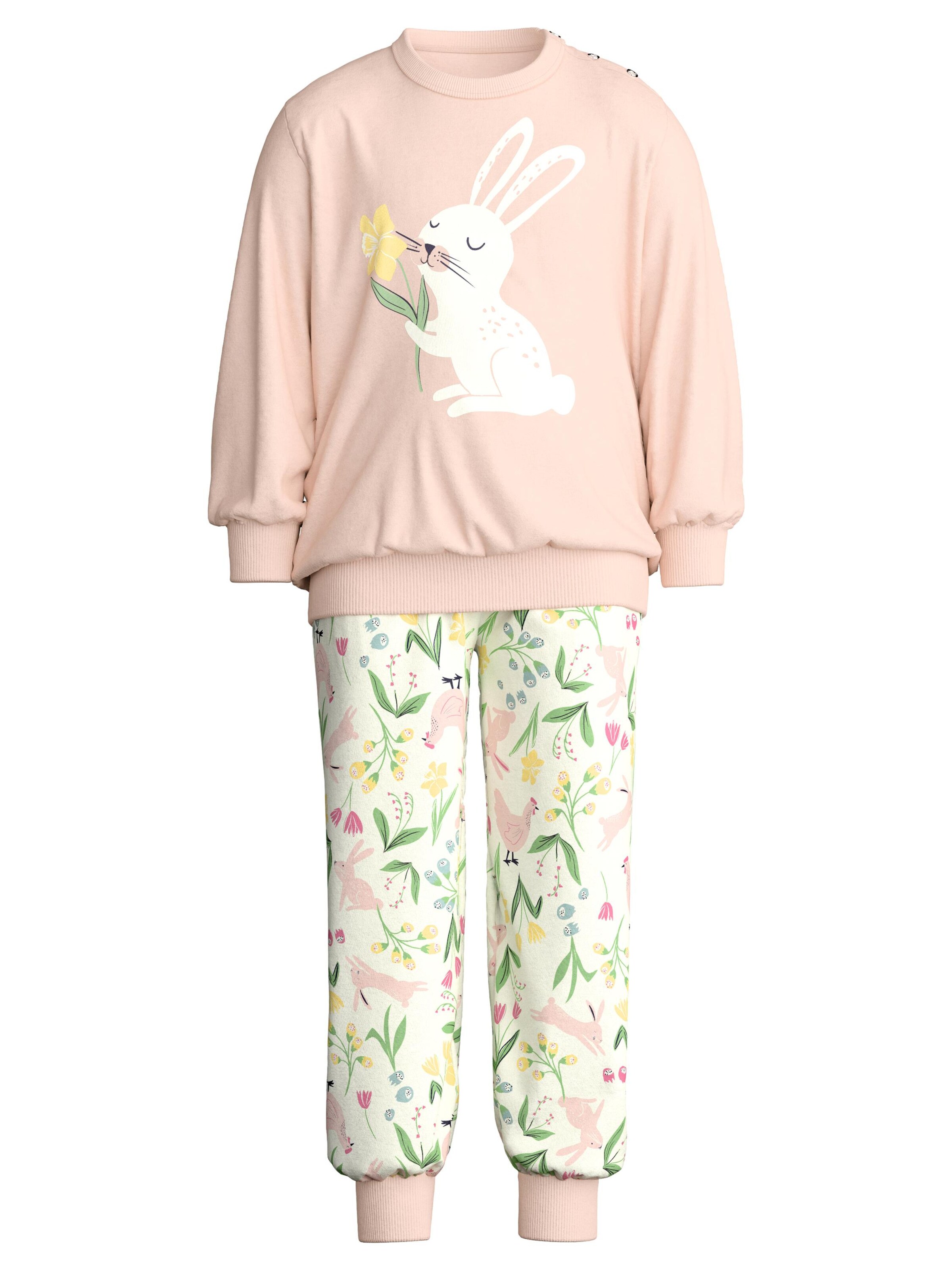 CALIDA Schlafanzug 'Toddlers Easter'‌‌‌‌‌‌‌ in Pink: Vorderseite