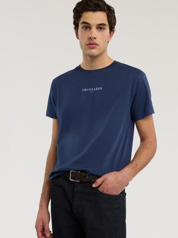 Trussardi - Camiseta en azul: frente