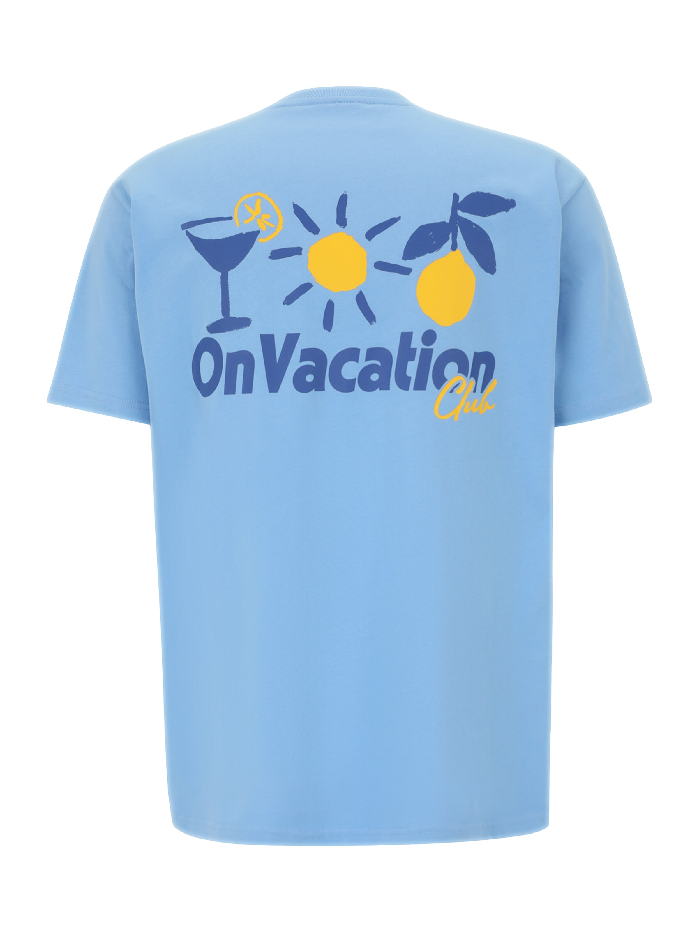 On Vacation Shirt 'Triple Fun' in Blauw