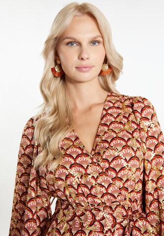 IZIA - Vestido en marrón