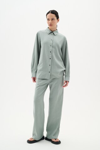 Wide leg Pantaloni 'Sannie' di InWear in verde: frontale