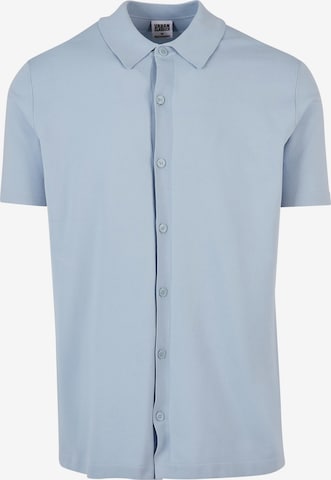 Urban Classics Regular fit Button Up Shirt in Blue: front