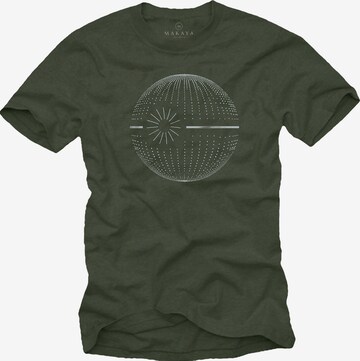 MAKAYA Shirt 'Dot Star' in Green: front