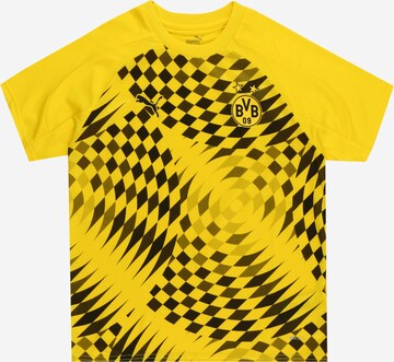 T-Shirt fonctionnel 'Borussia Dortmund Prematch' PUMA en jaune : devant