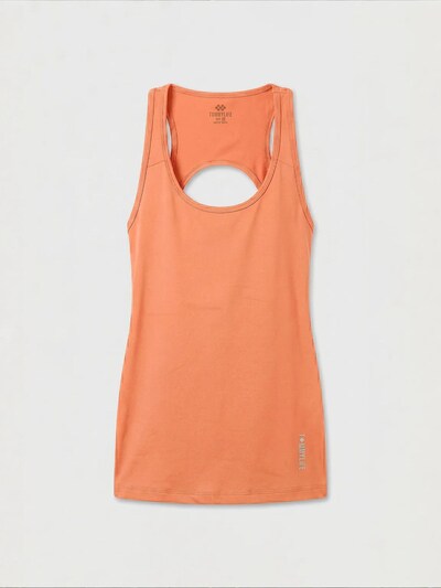 Top sportivo in S Tommy Life di colore arancione pastello, Visualizzazione prodotti