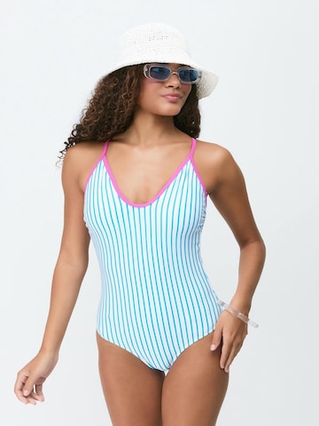 C&City Bralette Swimsuit in Blue